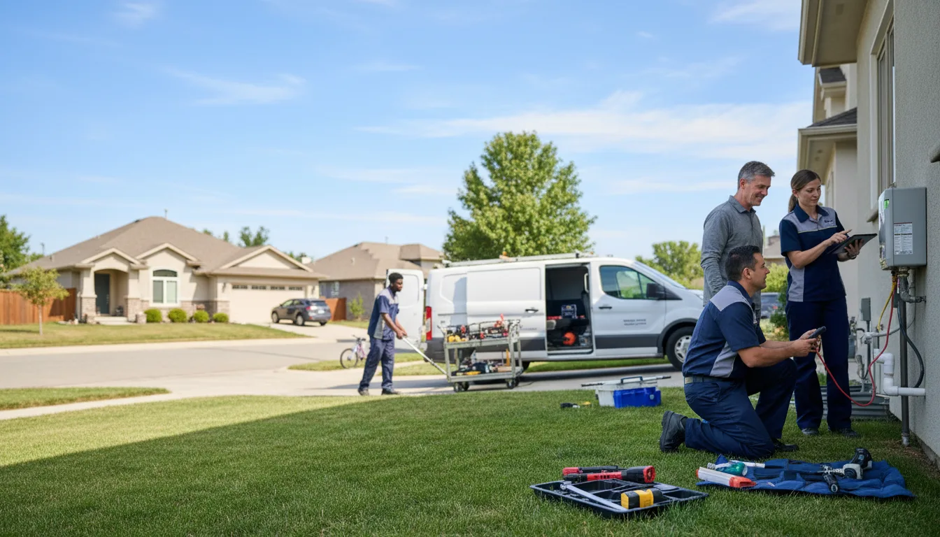 Tankless water heater service in Harris, MN